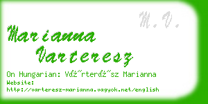 marianna varteresz business card